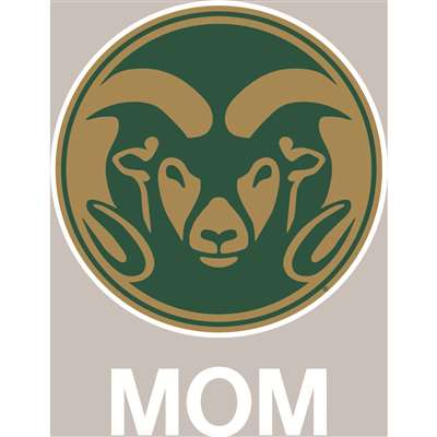 Colorado State Rams Transfer Decal - Mom