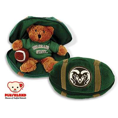 Colorado State Rams Stuffed Bear in a Ball - Football