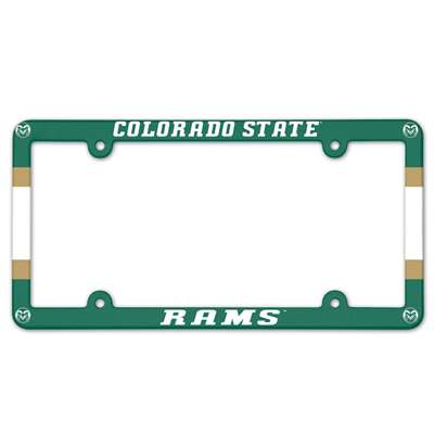Colorado State Rams Plastic License Plate Frame
