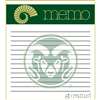 This 2 pack of memo pads features a team logo with a team color header that says Memo on each page. The body of the pad has lines and has a team logo in the background. Each pad contains 50 pages. (2 pack of 50each). Measures 4.5 inches wide by 5 inches t