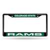 Colorado State Rams Inlaid Acrylic Black License Plate Frame