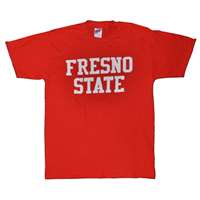 Fresno State T-shirt - Block Print, Red