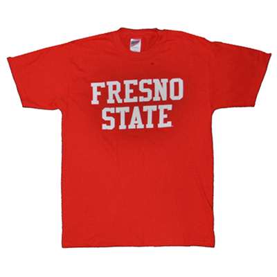 Fresno State T-shirt - Block Print, Red