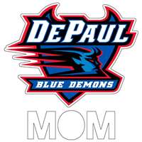 DePaul Blue Demons Transfer Decal - Mom