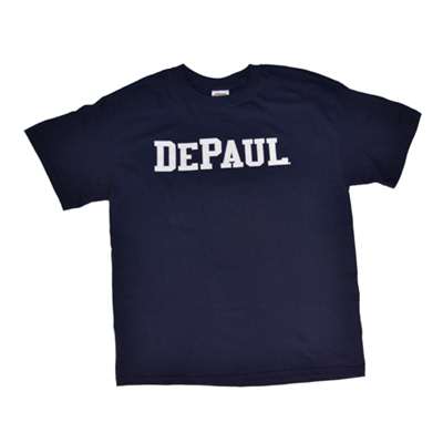Depaul T-shirt - Block Print, Navy