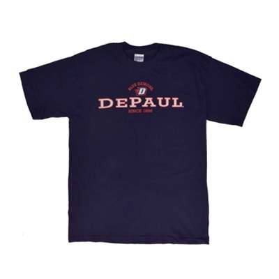 Depaul T-shirt - Team Logo, Navy
