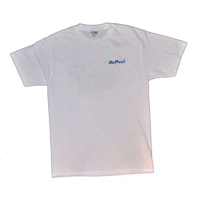Depaul T-shirt - Logo Front And Back, White