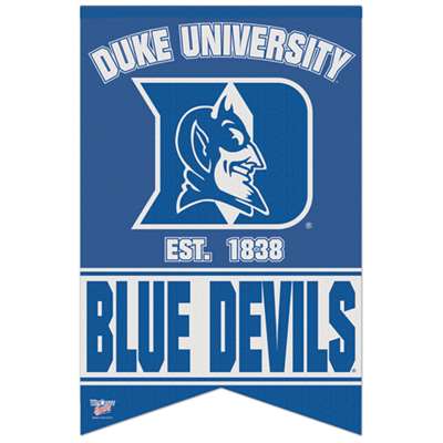 Duke Blue Devils Premium Felt Banner - 17" X 26"