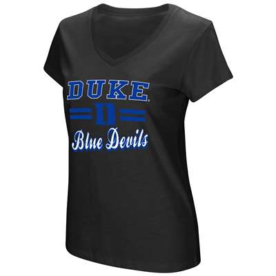 Duke Blue Devils Women's Colosseum Hurdle V-Neck T-Shirt