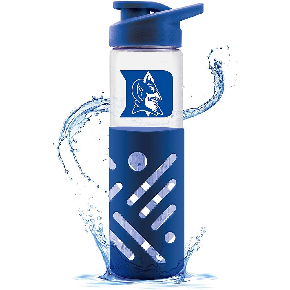 Duke Blue Devils Clip-On Water Bottle - 16 oz