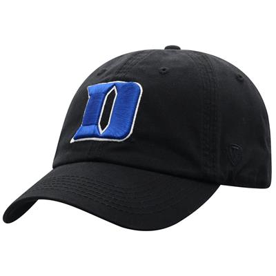Duke Blue Devils Top of the World Crew Cotton Adjustable Hat - Black