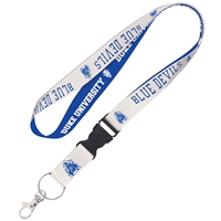 Duke Blue Devils Logo Lanyard by WinCraft - Royal/White - Vault Logo