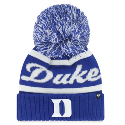 Duke Blue Devils 47 Brand Womens Spirited Pom Knit