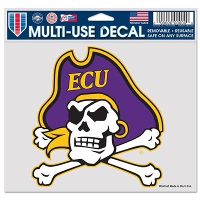 East Carolina Pirates Ultra Decal 5" x 6"