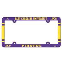 East Carolina Pirates Plastic License Plate Frame