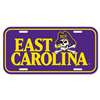 East Carolina Pirates Plastic License Plate