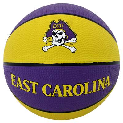 East Carolina Pirates Mini Rubber Basketball