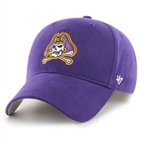 East Carolina Pirates 47 Brand Clean Up Adjustable Hat - Purple