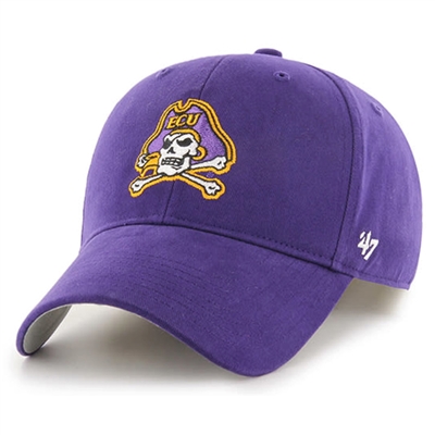 East Carolina Pirates 47 Brand Clean Up Adjustable Hat - Purple