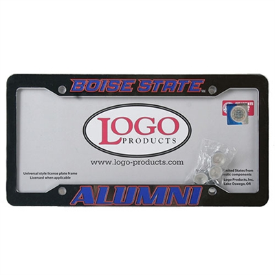 Boise State Broncos Alumni Chrome Plastic License Plate Frame
