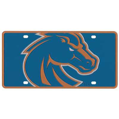 Boise State Broncos Full Color Mega Inlay License Plate