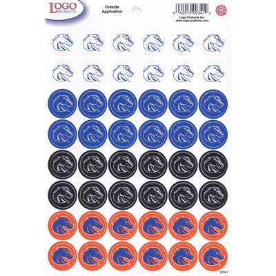Boise State Broncos Small Stickers Set - 48 Stickers