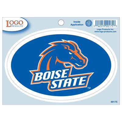 Boise State Bronocs Interior Cling Sticker - 3.75" x 5.75"