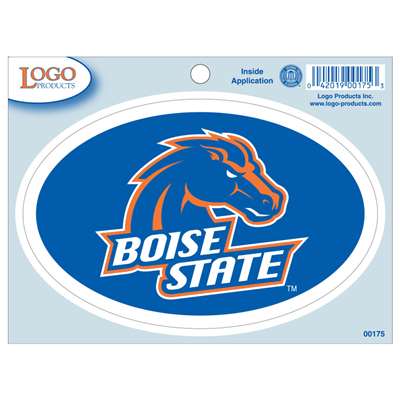 Boise State Bronocs Interior Cling Sticker - 3.75" x 5.75"