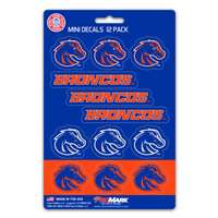 Boise State Broncos Mini Decals - 12 Pack