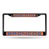 Boise State Broncos Inlaid Acrylic Black License Plate Frame