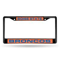 Boise State Broncos Inlaid Acrylic Black License Plate Frame
