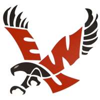 Eastern Washington Eagles Full Color Die Cut Decal - 8" X 8"