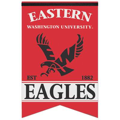 Eastern Washington Eagles Premium Felt Banner - 17" X 26"