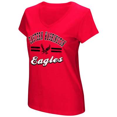 EWU Eagles Women's Colosseum Hurdle V-Neck T-Shirt