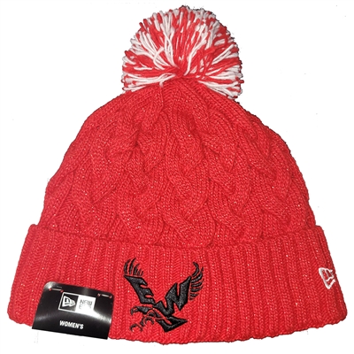 Eastern Washington Eagles New Era Women's Cozy Cable Knit Beanie