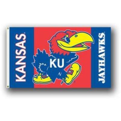 Kansas Jayhawks 3x5 Single Sided Flag