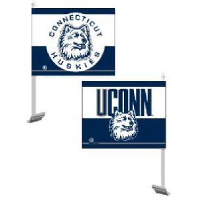 Uconn Car Flag