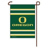 Green Oregon Ducks Garden Flag By Wincraft 11