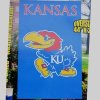Kansas Jayhawks 2-sided Applique 44" X 28" Banner