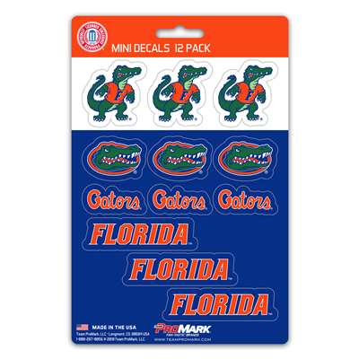 Florida Gators Mini Decals - 12 Pack