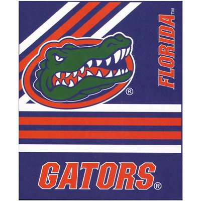 Florida Gators Raschel Throw Blanket - Stripes
