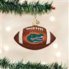 Florida Gators Glass Christmas Ornament - Football
