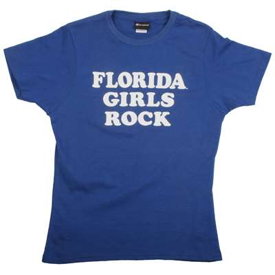 Florida T-shirt By Champion - Florida Girls Rock - Royal