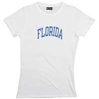 Florida Womens T-shirt - Florida Arched - By Champion - White