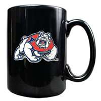 Fresno State Bulldogs 15oz Black Ceramic Mug