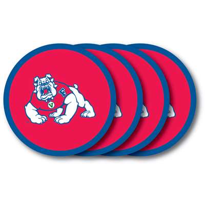 Fresno State Bulldogs Coaster Set - 4 Pack