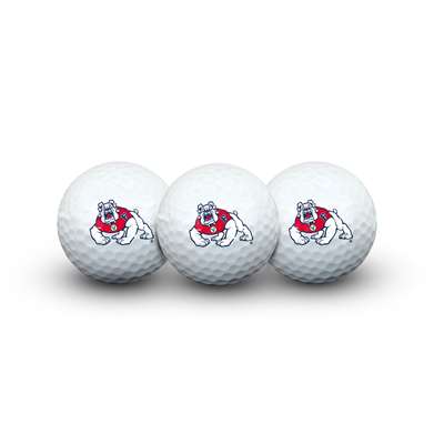 Fresno State Bulldogs Team Effort Golf Balls 3 Pack