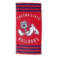 Fresno State Bulldogs Stripes Beach Towel