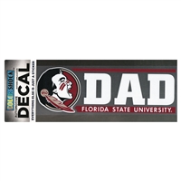 Florida State Seminoles Die Cut Decal Strip - Dad