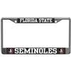Florida State Seminoles Metal License Plate Frame - Carbon Fiber